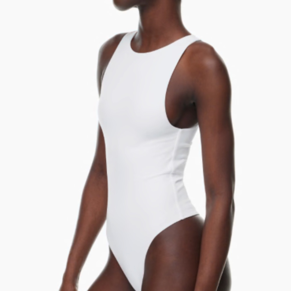 Artizia Babaton Sleeveless white bodysuit, S